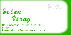helen virag business card